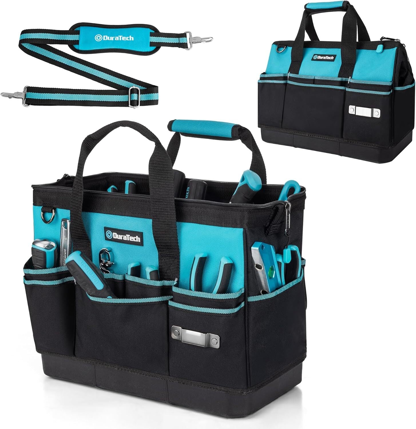DURATECH 16-Inch Heavy Duty Tool Bag with 18 Pockets by DURATECH
