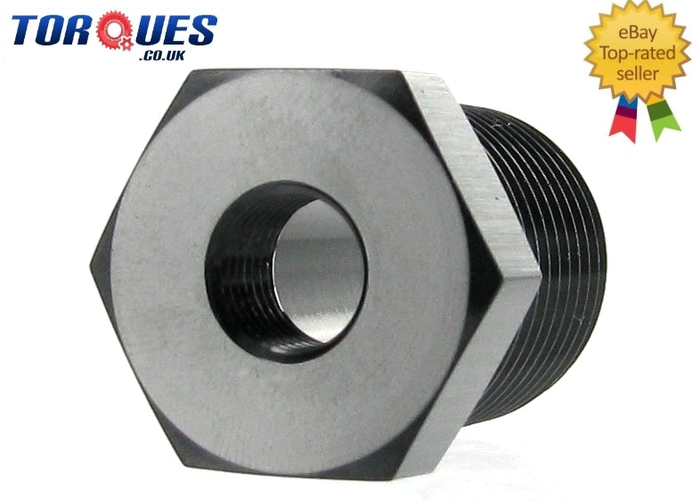 1/2" NPT Male to 1/8" NPT Female Reducer Adapter - Black by Unbranded