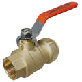 1 Pack XFITTING 1" Push Fit Female Ball Valve, Push to Conne