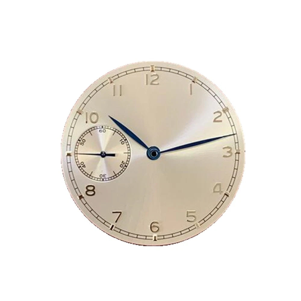37mm Green Thin Watch Dial With Hands Parts For Eta 6497 St3600