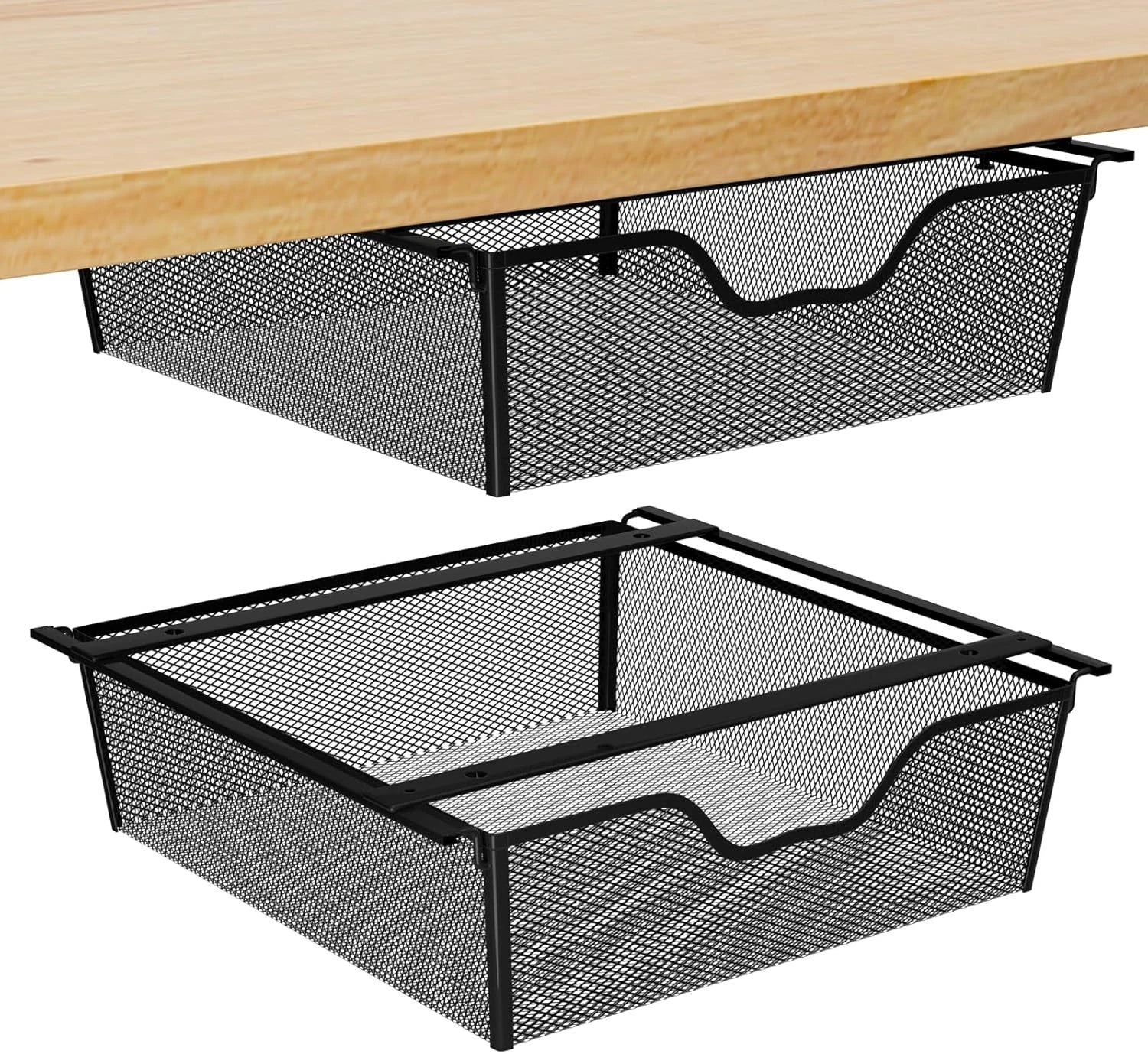 2 Tier Hanging Under Sink Organizer For Pull Out Basket For Spices