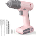 WORKPRO Cordless Drill Driver Set 12V 3/8-Inch Keyless Chuck by WORKPRO
