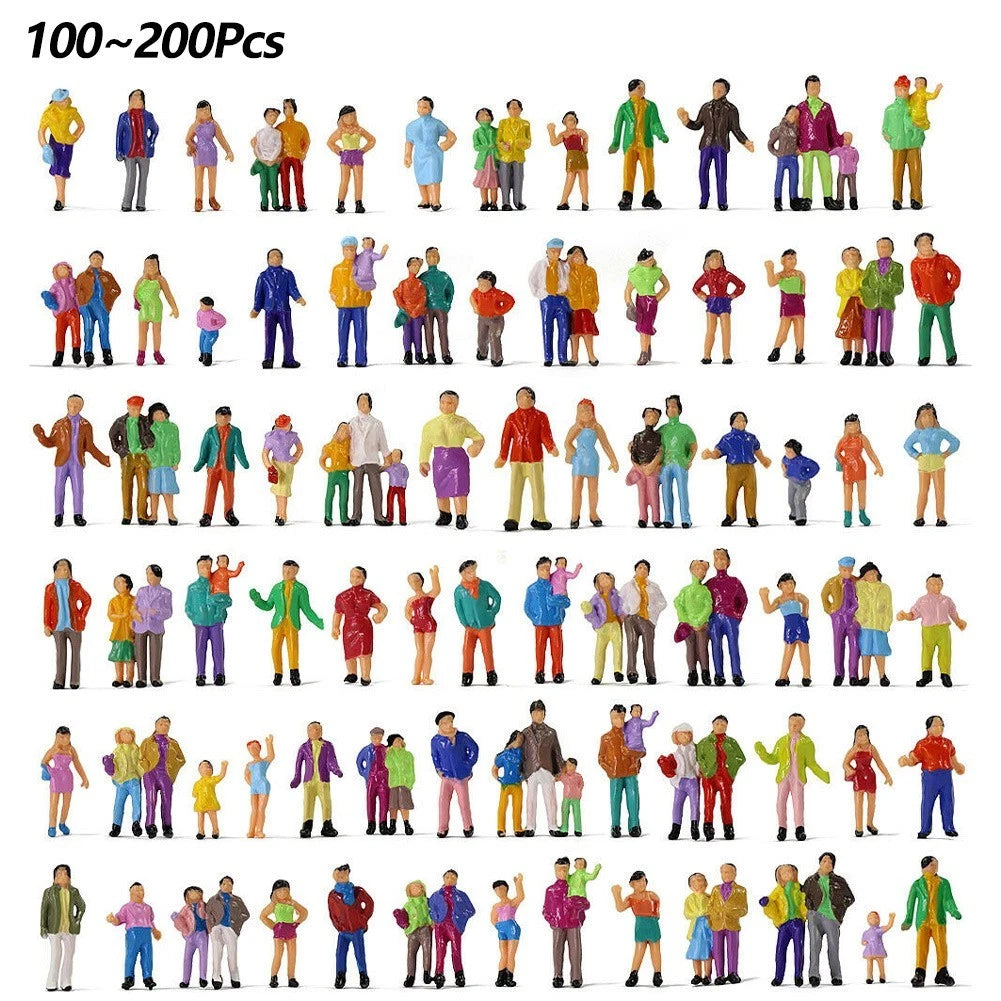 Figure Model People 100/ Building Layout Decoration Deocr Miniature