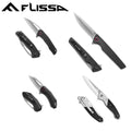 Flissa Pocket Knife Folding Edc Knife G10 Handle Multi-size Pocket