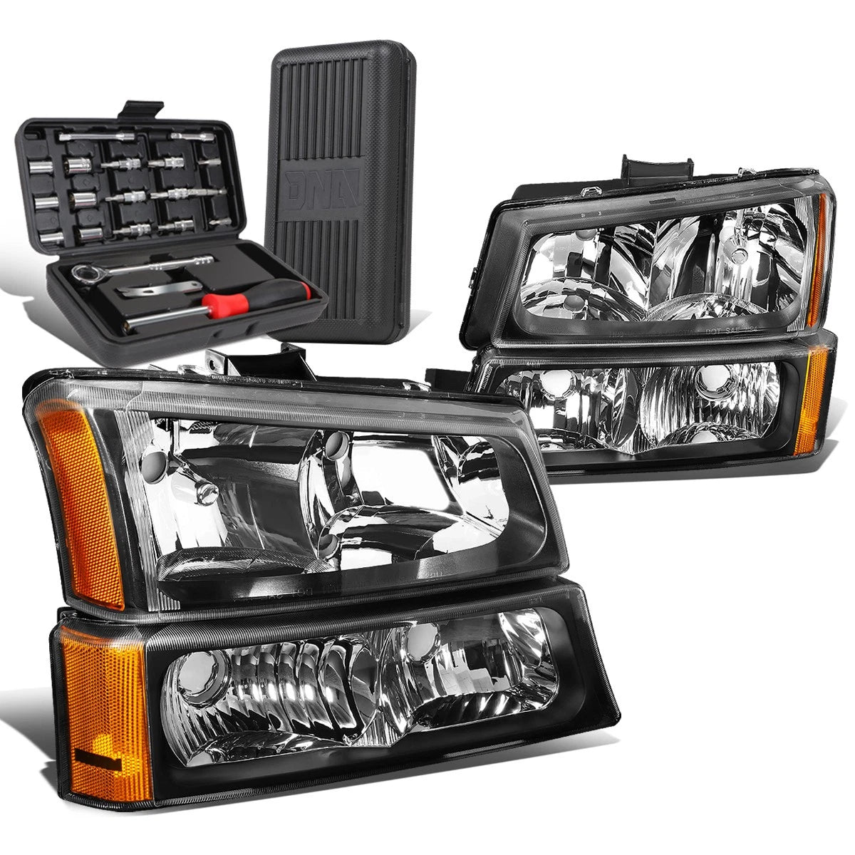 For 2003-2006 Chevy Silverado Black/amber Side | Built Supply Co