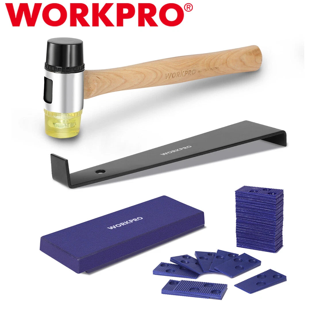 Workpro Laminate Wood Flooring Installation Kit Pull Bar Double-faced