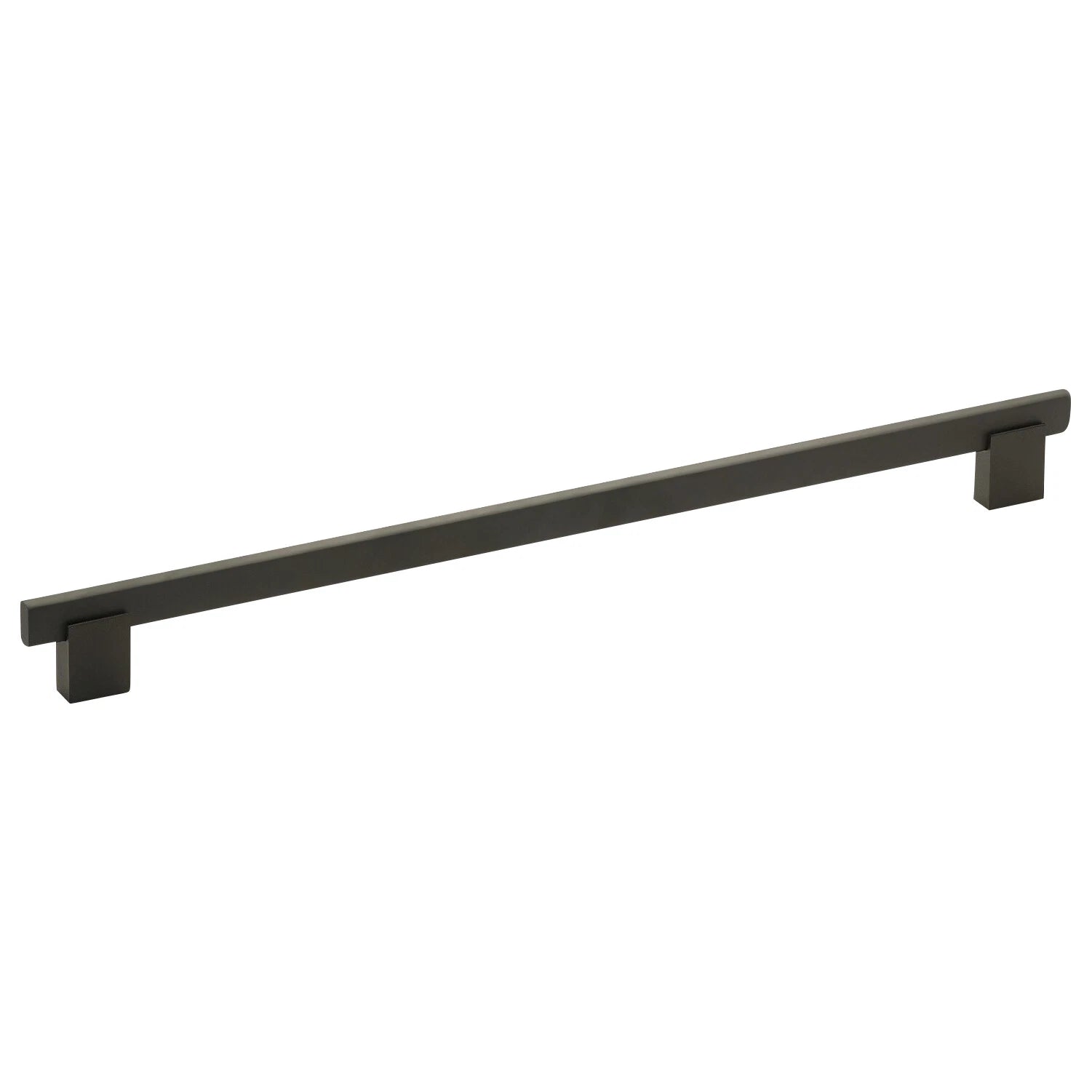 12-5/8" Center Matte Black Kitchen Cabinet Drawer Handle Pull 13-7/8"