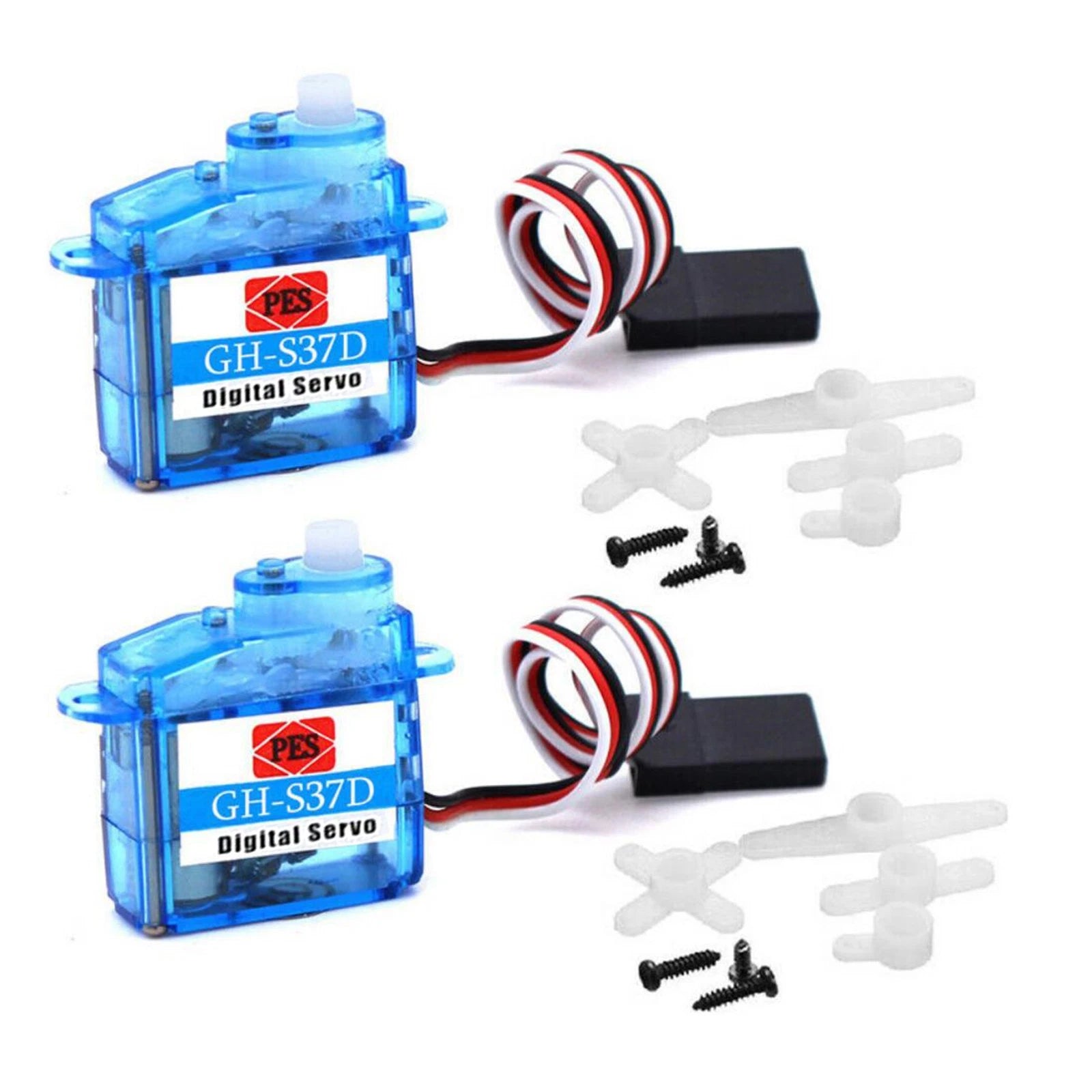 2pack Gh-s37d 3.7g Ultra Micro Digital Coreless Servo For Rc