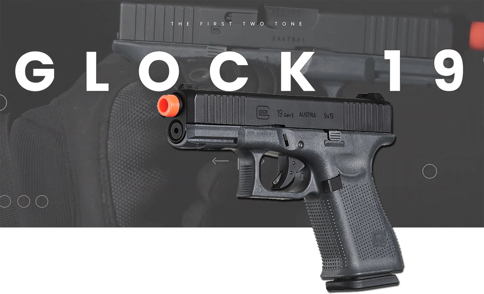 Umarex Licensed Gen 5 Glock 19 (Tungsten Grey) Airsoft Gun Gas