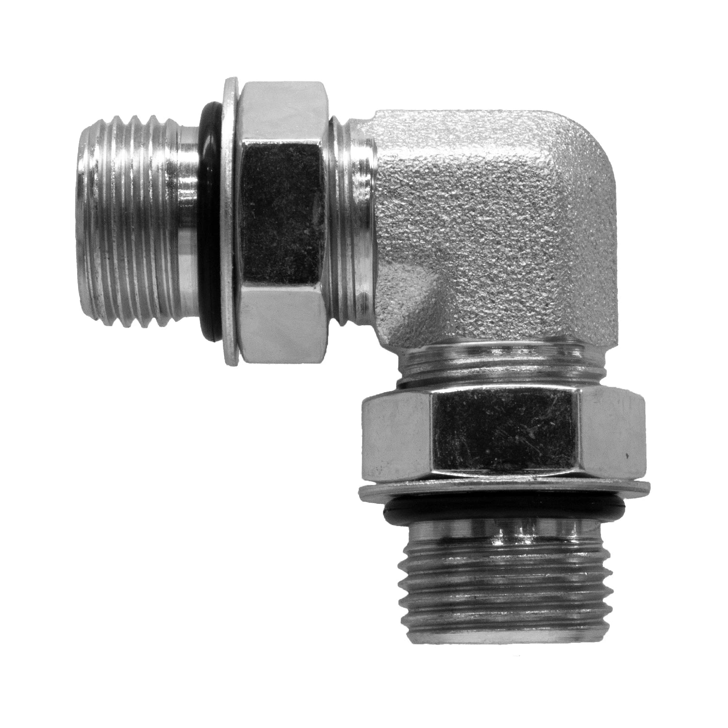 6807-16-16 Hydraulic Fitting 1" Male O-Ring X 1" Male O-Ring Boss 90