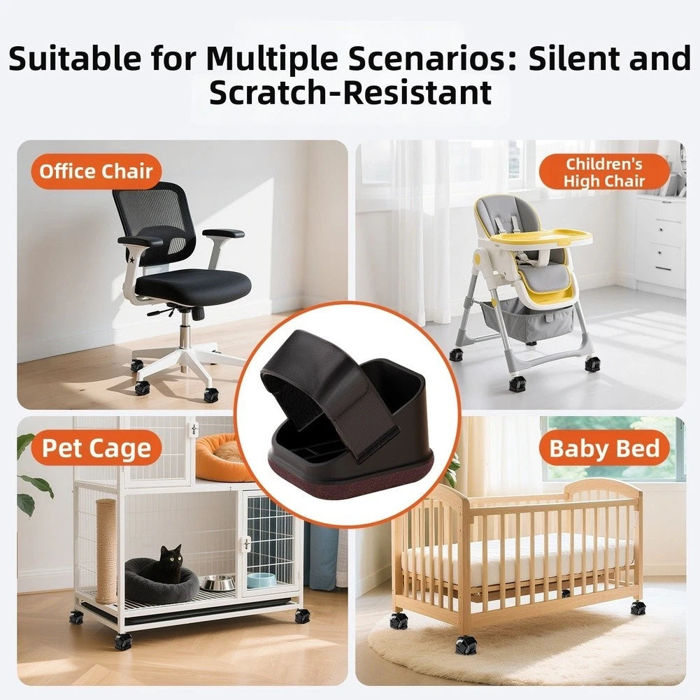 Chair Leg Floor Protectors With Strap Design Easy Installation No