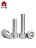 304 Stainless Steel Hex Socket Screw Cup Head Bolt M2 M3 M4 M5 M6 M8 M10 M12 M16