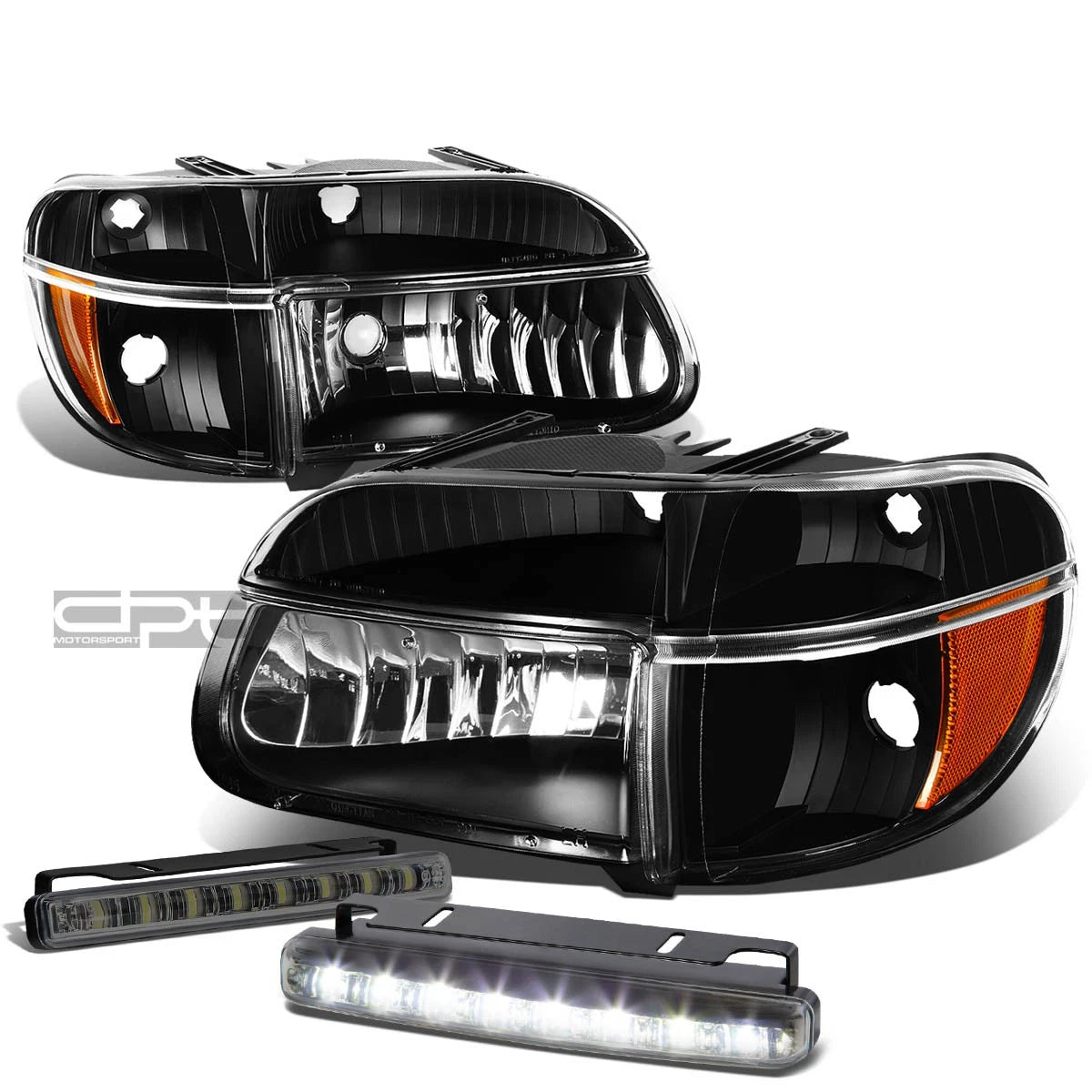 For 95-01 Explorer/mount<wbr/>aineer Black/amber | Built Supply Co