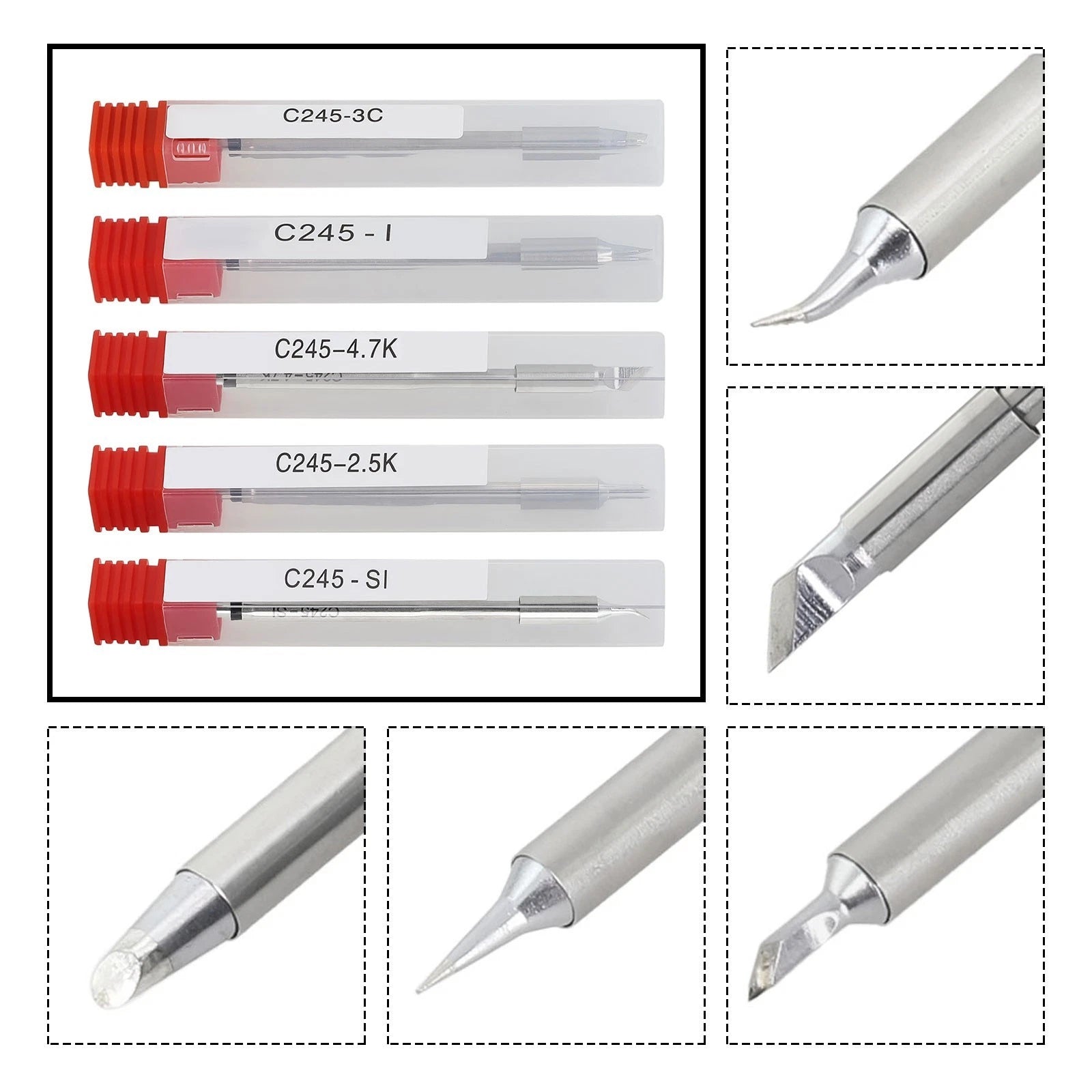 Professional Copper Soldering Iron Tip For Jbc Station Dual Channel