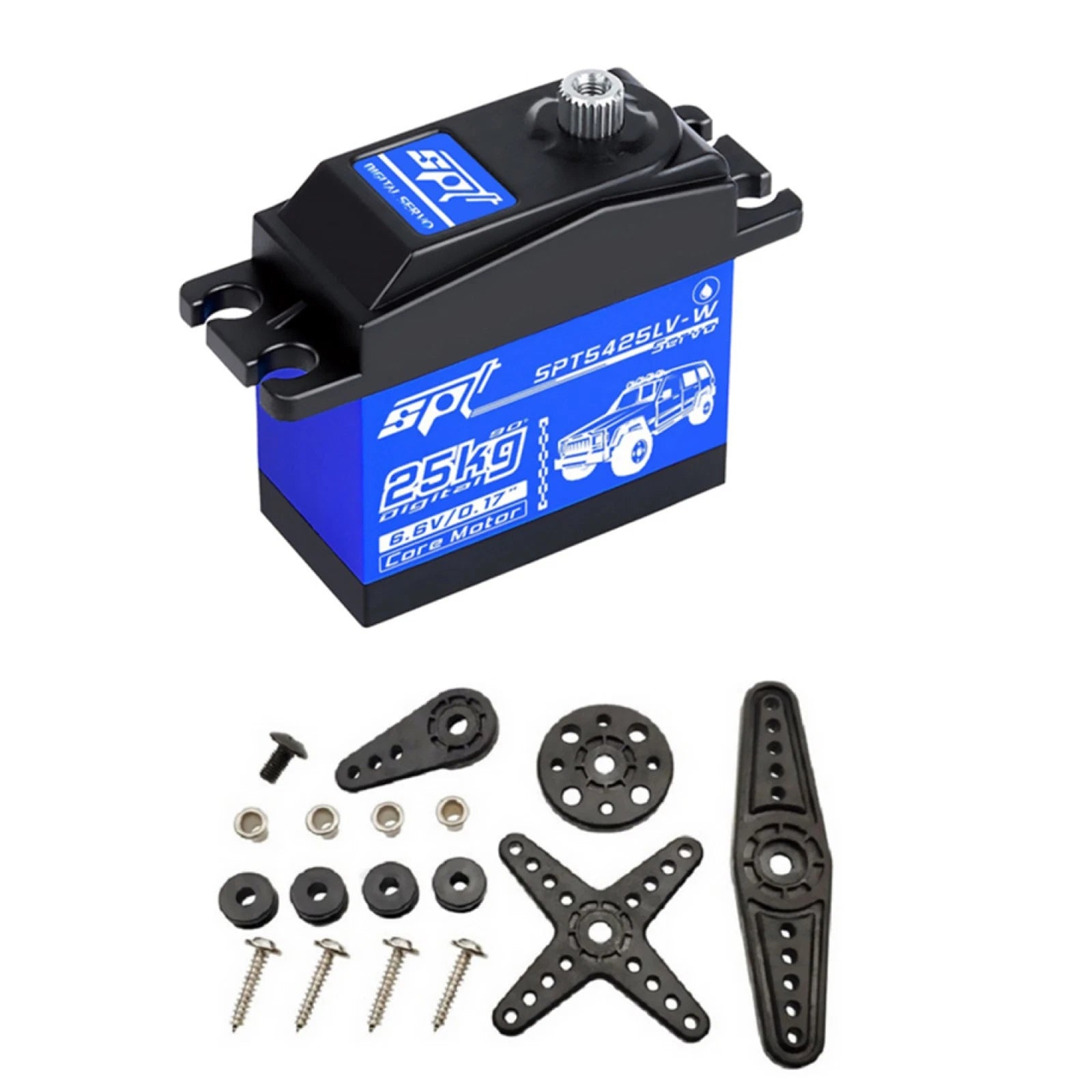 New Waterproof Spt5425lv-w 25kg 90° Digital Servo For 1:8 1:10 Rc Car