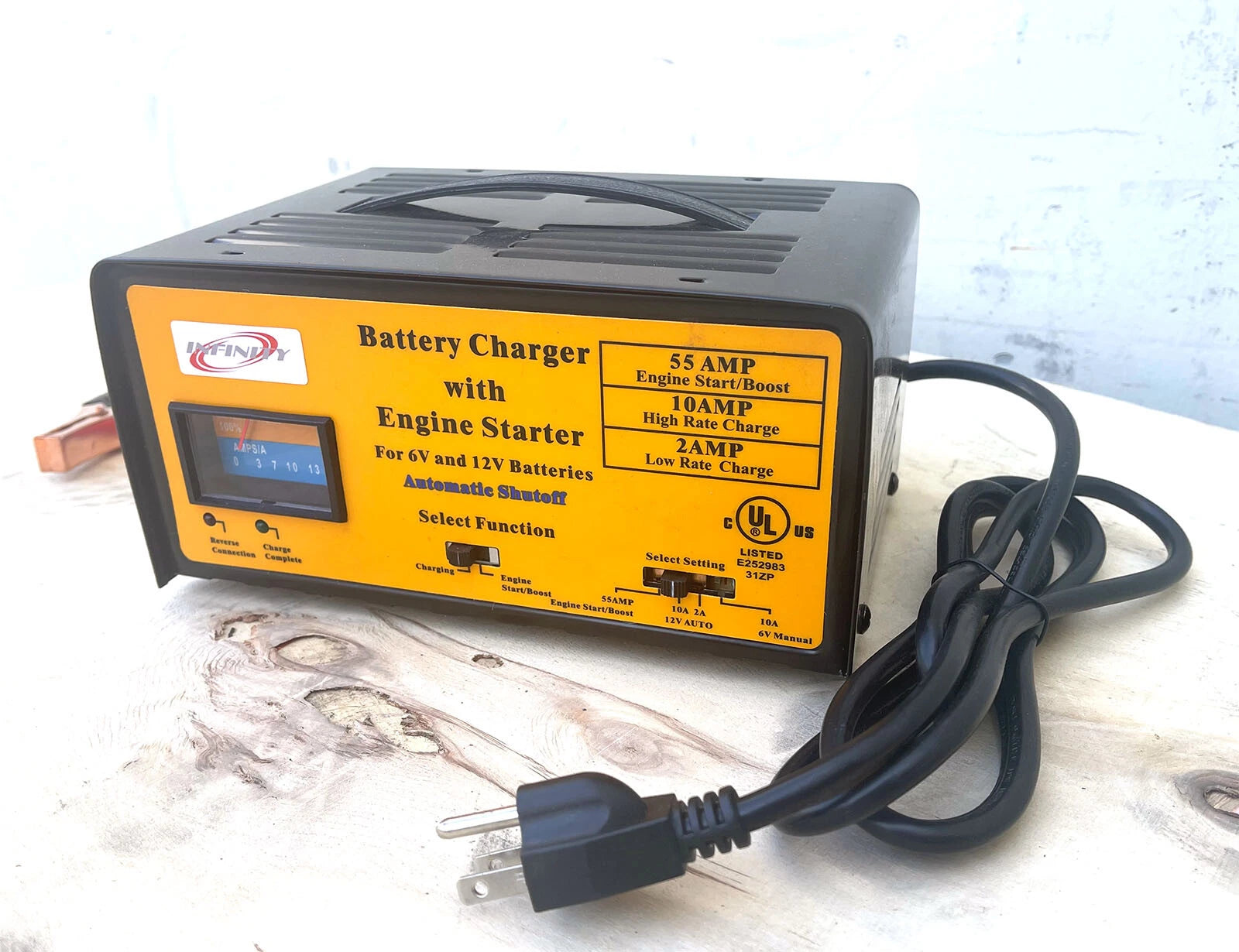 55amp Engine Starter Boost 10 Amp 12 Volt Auto Battery Charger