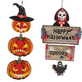 Halloween Wooden Pendant Pumpkin Tree Door Window Decoration Holiday