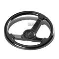 Nrg Rst-036bk-bk 350mm 3"deep Dish Andoized Aluminum Spoke Wooden