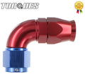 AN -6 (AN6 JIC -6 AN 06) 90 Degree ULTRAFLOW PTFE Hose Fitting