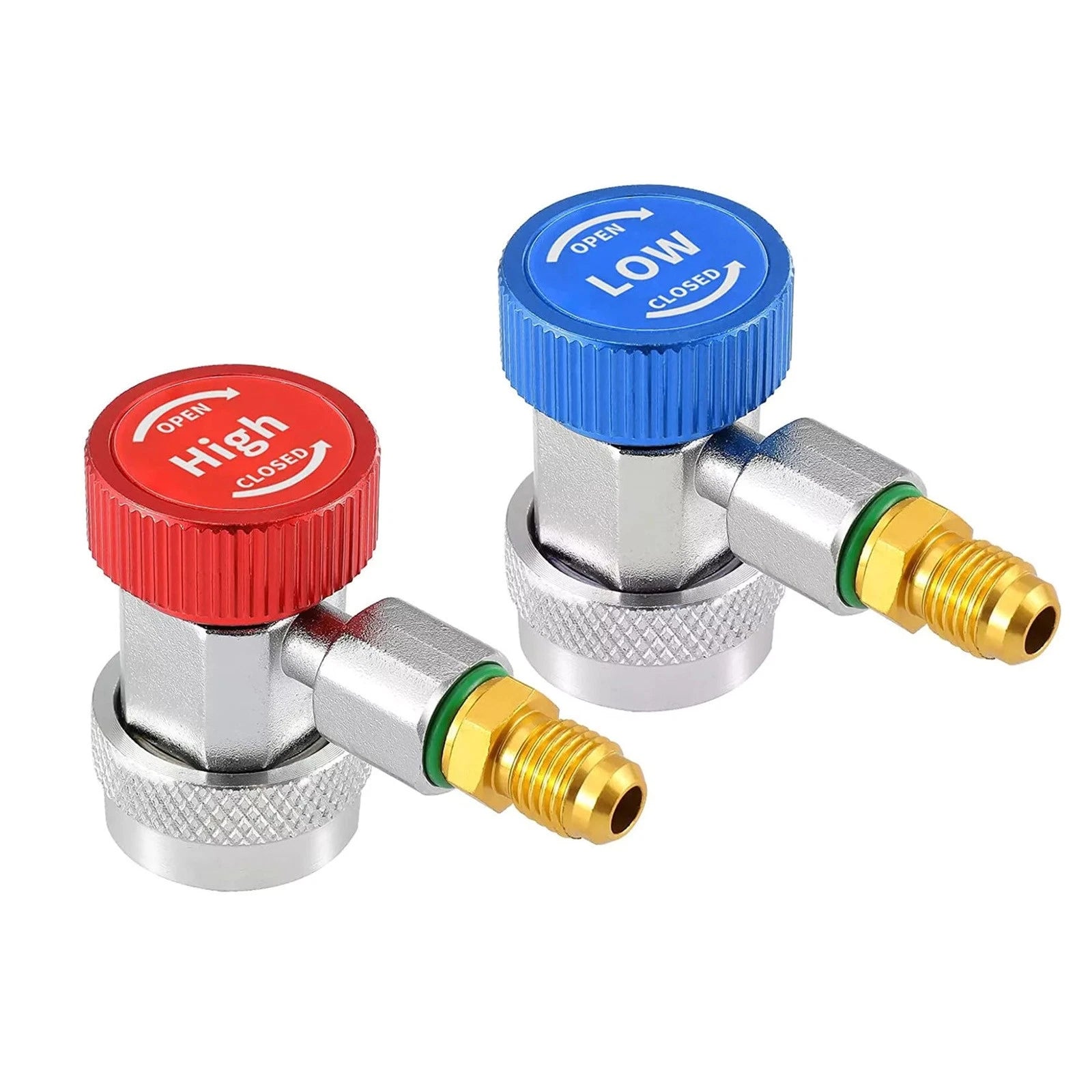 2* A/c R134a Quick Coupler Adapter Car High&low Side Hvac Sae Male