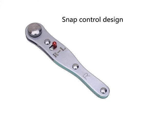 1/4" Dr. Stubby Low Profile Reversible Ratchet Bits Socket Drive