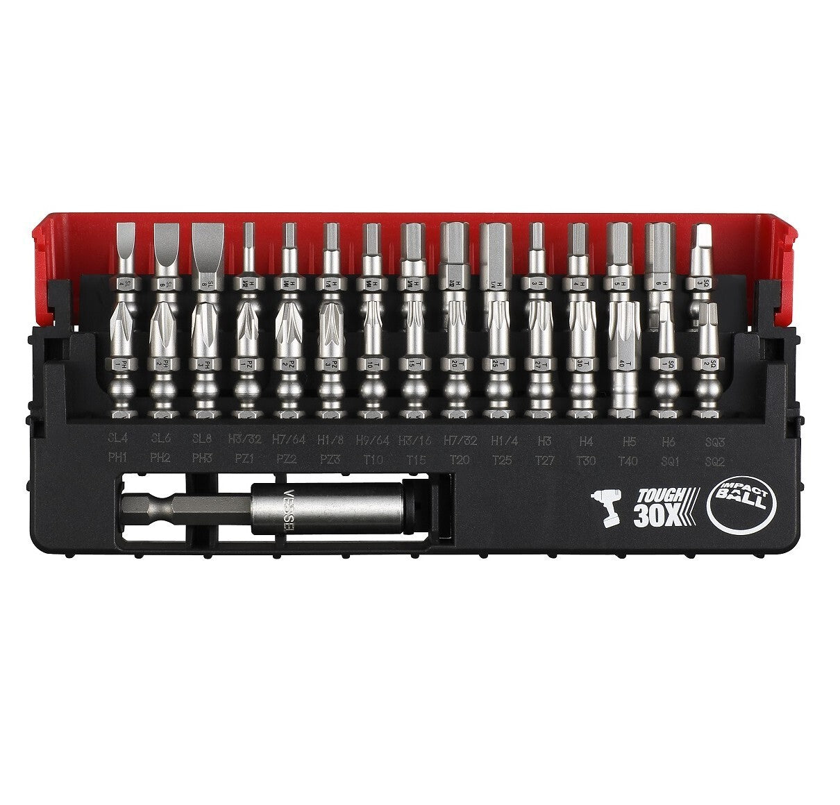 Vessel 31pc Impact Torsion Bit Set