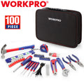 WORKPRO 100PC Home Tool Kit Drawer Household Hand Tool Set w/Easy