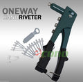 Heavy Duty One Way Hand Riveter Pop Rivet Gun Hand Tool 3/32" 1/8" 5/32" 3/16"