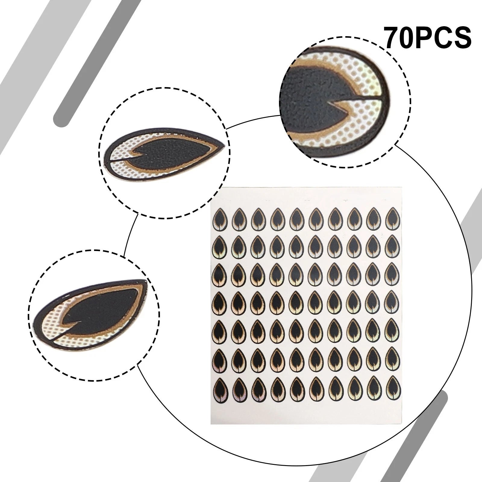Fishing Lure Eyes Stickers Colorful And Realistic | Built Supply Co