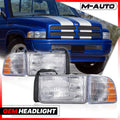L+R Chrome Crystal Headlight + Signal Corner for 1994-2