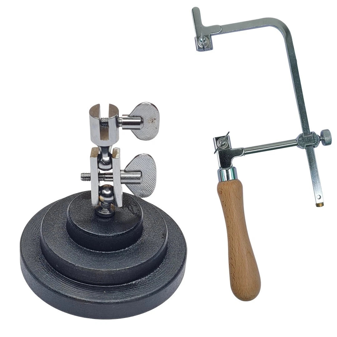 Adjustable Jewelry Saw Frame Oscar Type + Saw Blades 1/0–6/0 & Third