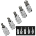 Bluespot Hex Socket Set H7 - H14 Metric 1/2" Drive Allen Key Sockets