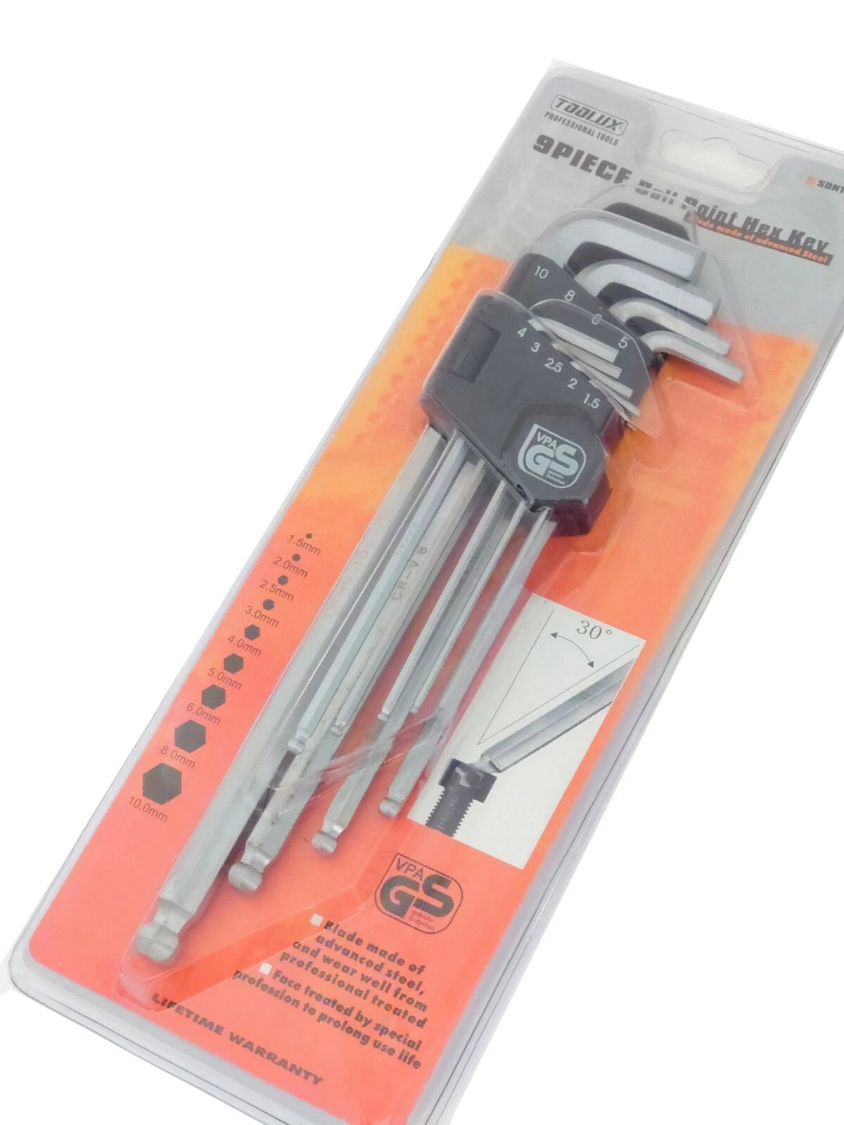 Toolux Cr-v Ball Point Hex Allen Key Wrench Set | Built Supply Co