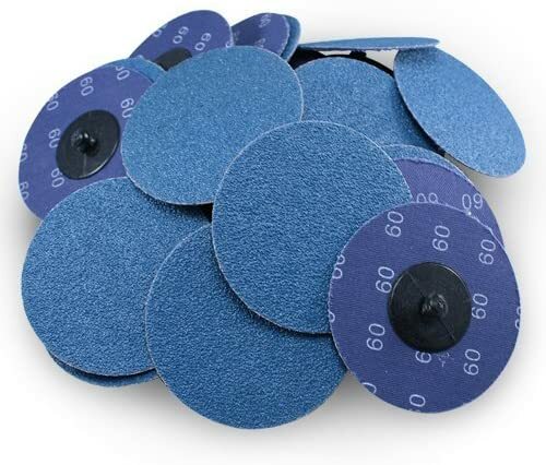 25X 3 inch Zirconia Type R Sanding Quick Change Disc 24 Grit Die