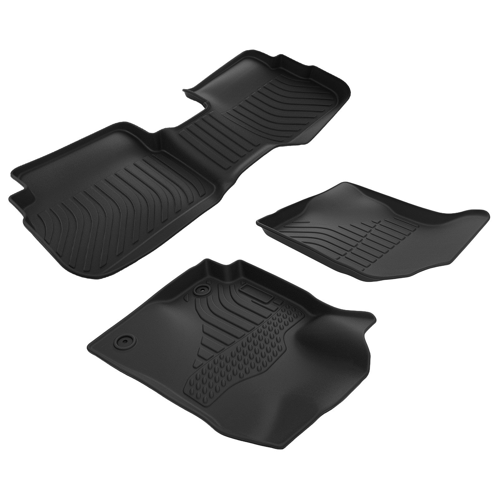 Black TPE Floor Mats for Toyota Corolla 2009-2013 All Weather
