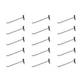 12 Inch Gloss Black Metal Wire Gridwall Hooks Panel Display Hanger