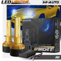 2x H1 6500K 12V/24V Headlight LED Bulb High/Low Beam Fo