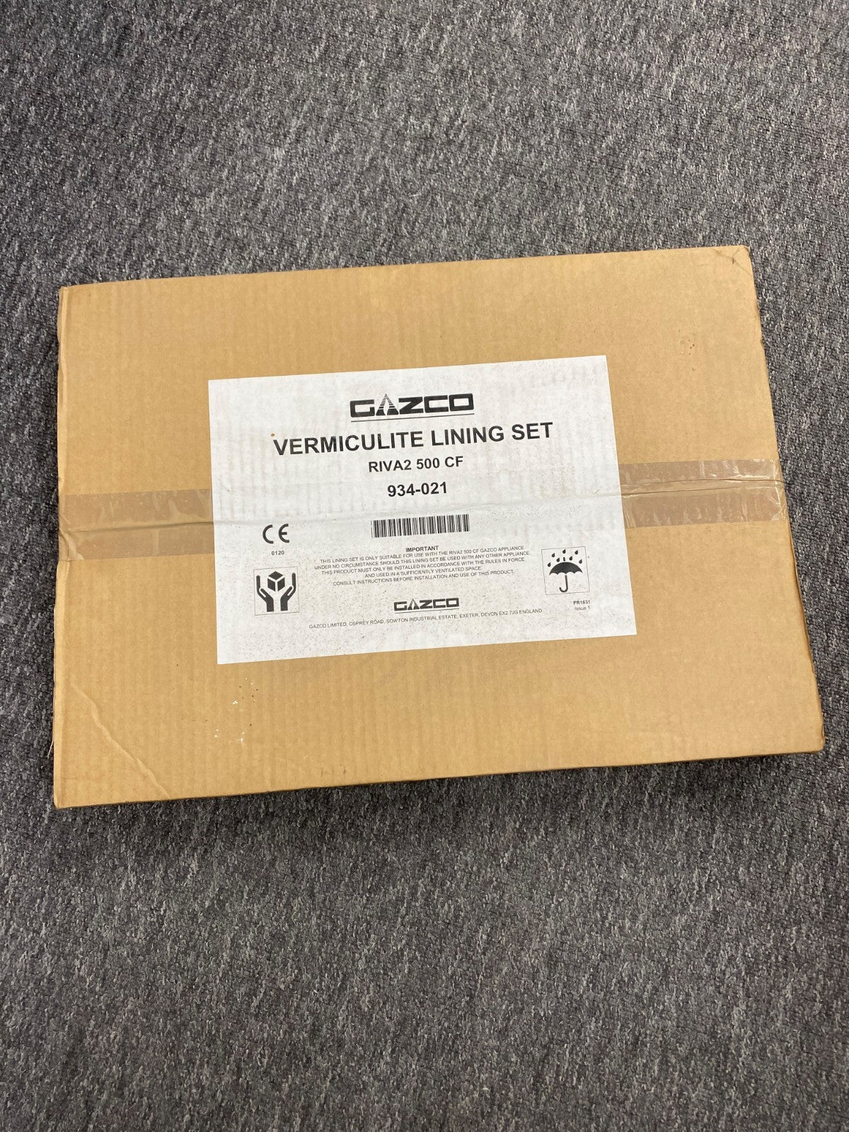Gazco Vermiculite Lining Set RIVA2 500 CF