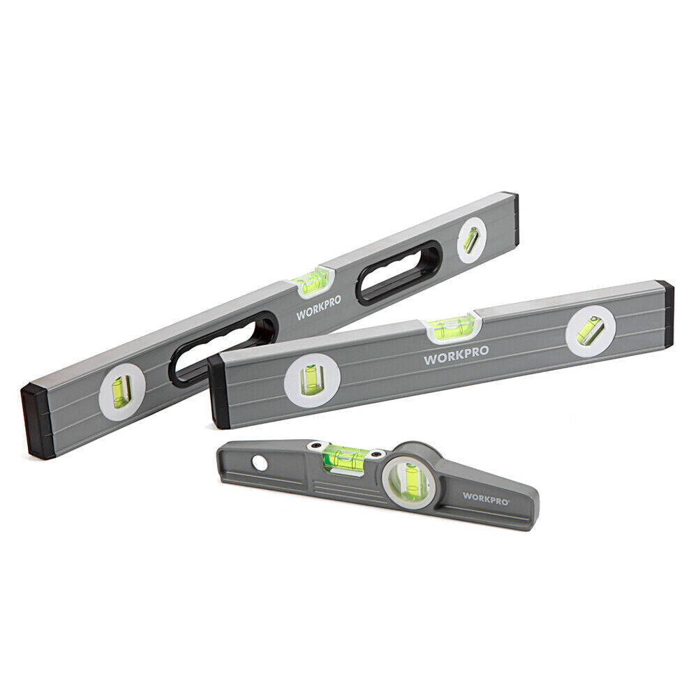 WORKPRO 3-Piece Spirit Level Set by WORKPRO