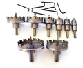 8pc K&W TCT Carbide Hole Cutter Set by K&W
