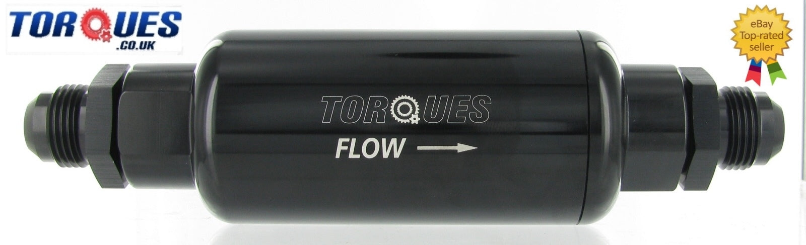 An -10 (an10 Jic -10) Black Anodised Billet Fuel Filter 30 Micron