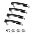 Exterior Door Handle Set for Hyundai Sonata 2005-2010 82652-3K010 4PCS Black