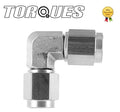 AN -3 (AN3 3AN) 90 degree Female to Female Adapter Fitting In