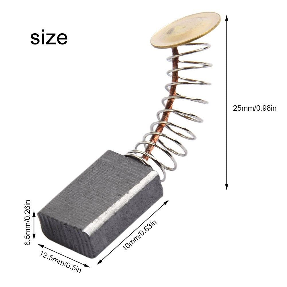 Motor Carbon Brush 16*12.5*6.5mm Accessories Carbon Metal Vacuum CleanersOpens i
