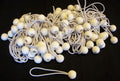 100 WHITE 6" BALL BUNGEE TIE DOWN CANOPY TARP BUNGEES CORDS STRAPSOpens in a new