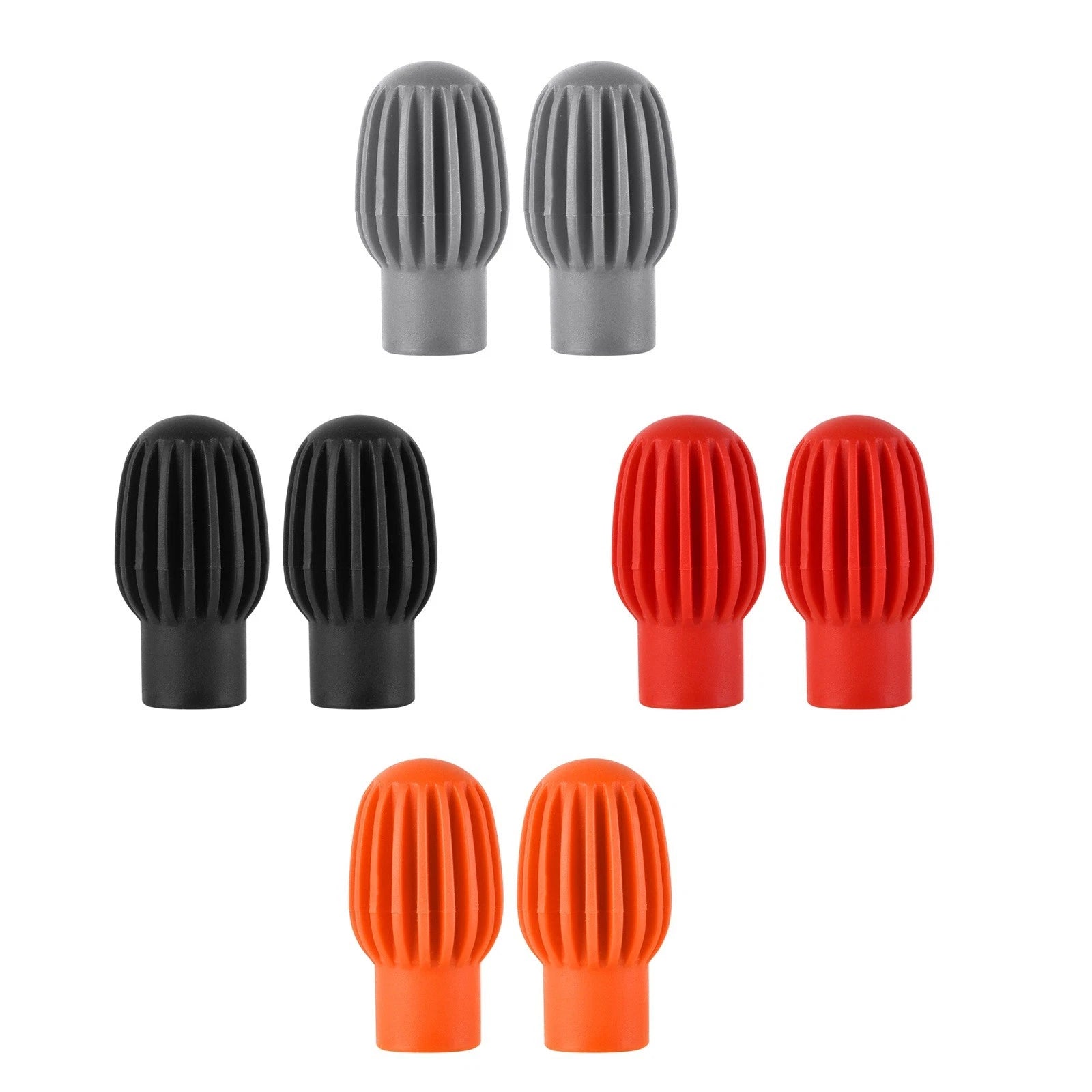 2pack Silicone Drum Stick Sleeve Practice Tips Mute Damper Protective