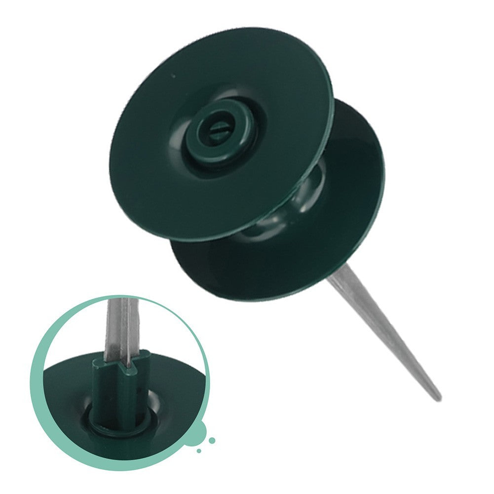 Enhance Your Garden Hose Setup with Smooth Resin Wheel and Zinc Metal SpikeOpens