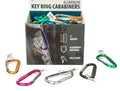 Multi Color Aluminum Carabiner Snap Hook - 3.25"