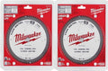 2 MILWAUKEE 7-1/4" METAL STEEL CUTTING CARBIDE CIRCULAR SAW BLADE 70T 48-40-4240