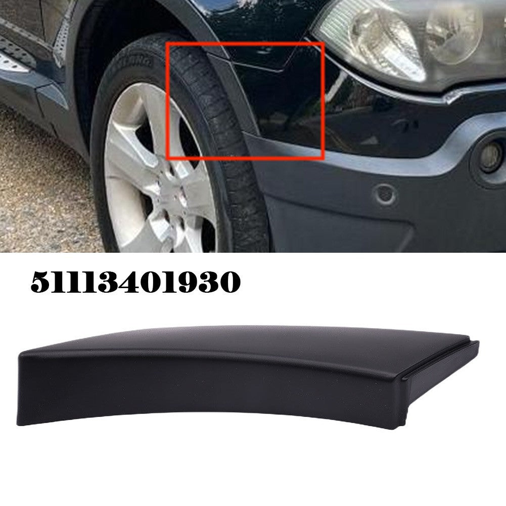 1 Pc Trim Cover 51113401930 Black Easy Installation Front Plastic ReplacementOpe